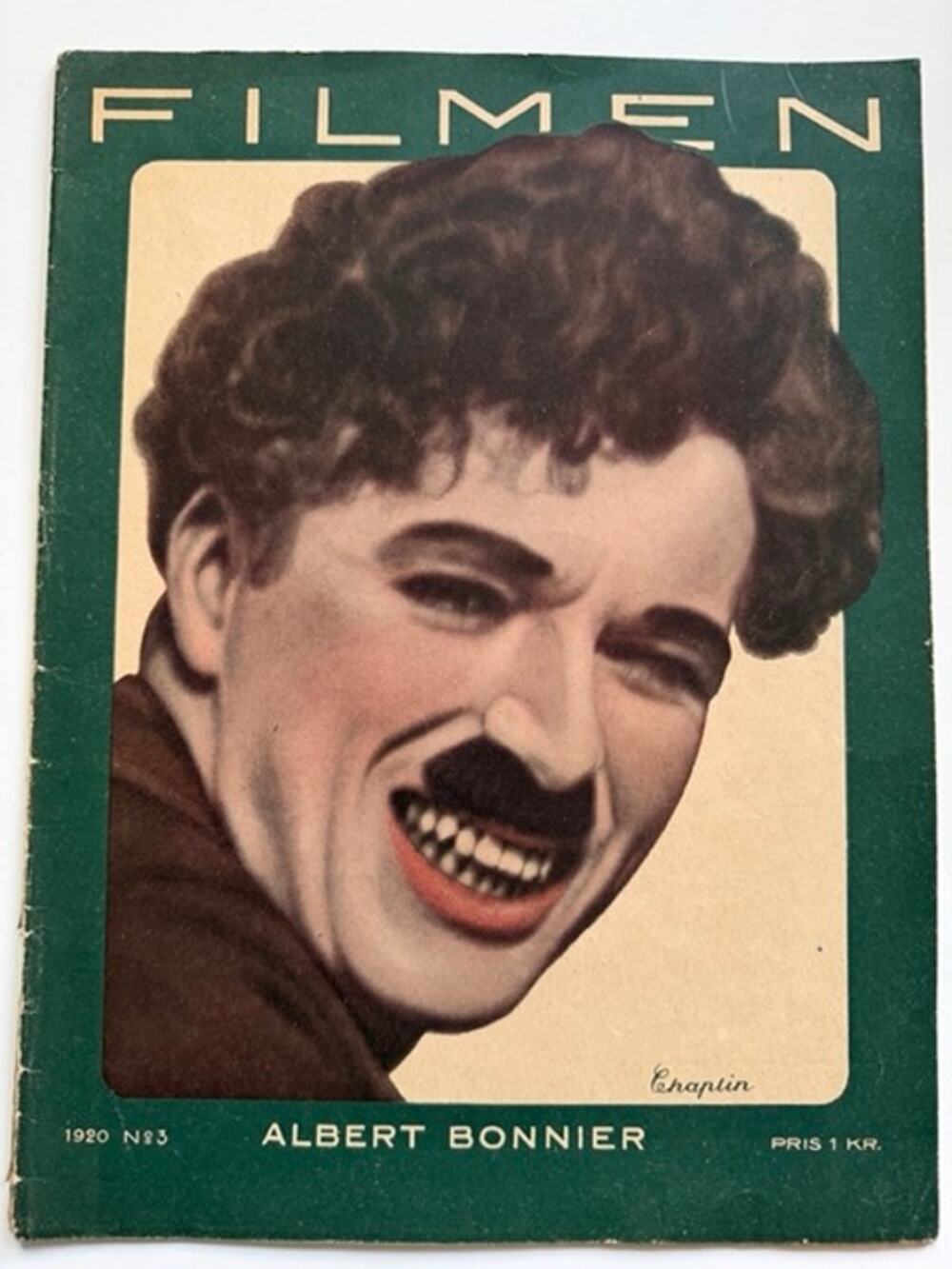 Very Rare Swedish 1920 Charlie Chaplin Magazine Theda Bara Charles Chaplin Tramp